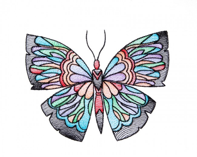 BFC1642 Stained Glass Butterflies