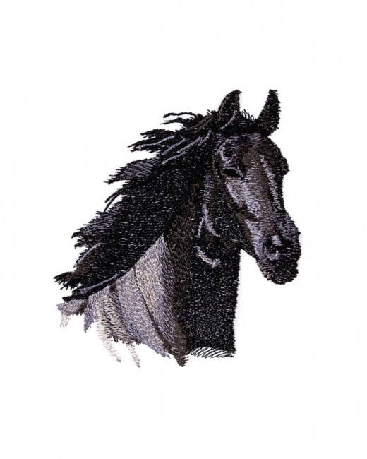 BFC1652 Large Friesian Horse