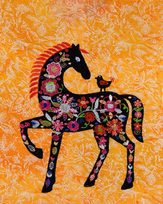 BFC1655 Embellished Horses