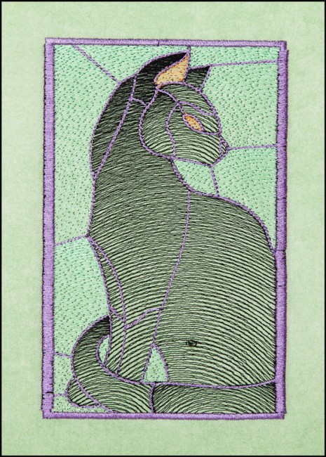 BFC1658 Stained Glass Cats by Fred