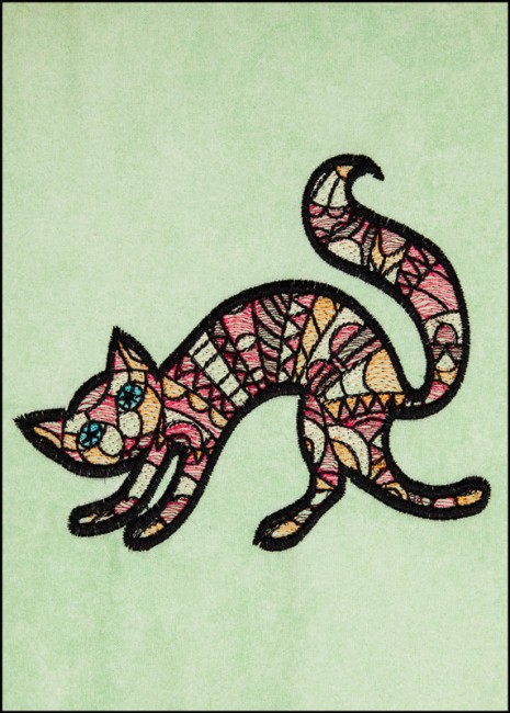 BFC1658 Stained Glass Cats by Fred