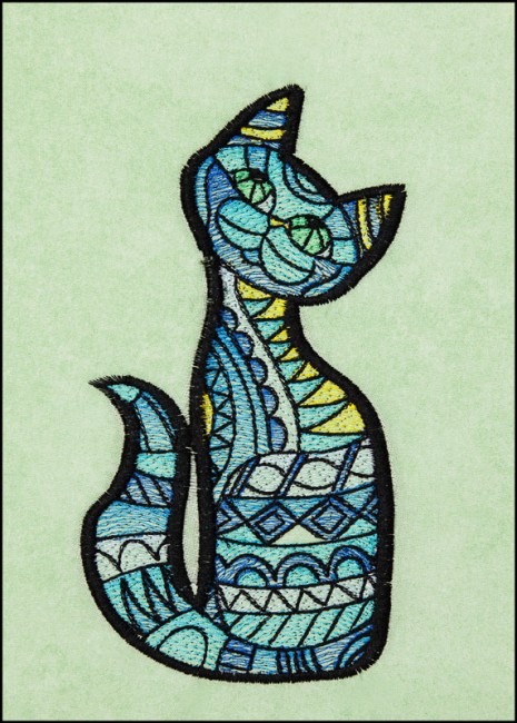 BFC1658 Stained Glass Cats by Fred