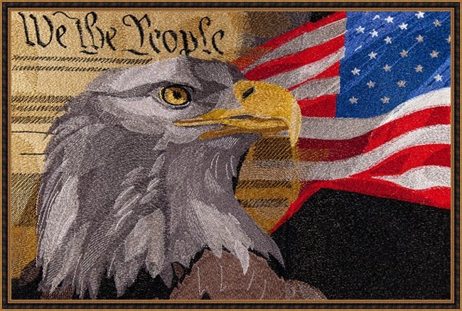 BFC1662 Large Patriotic Eagle