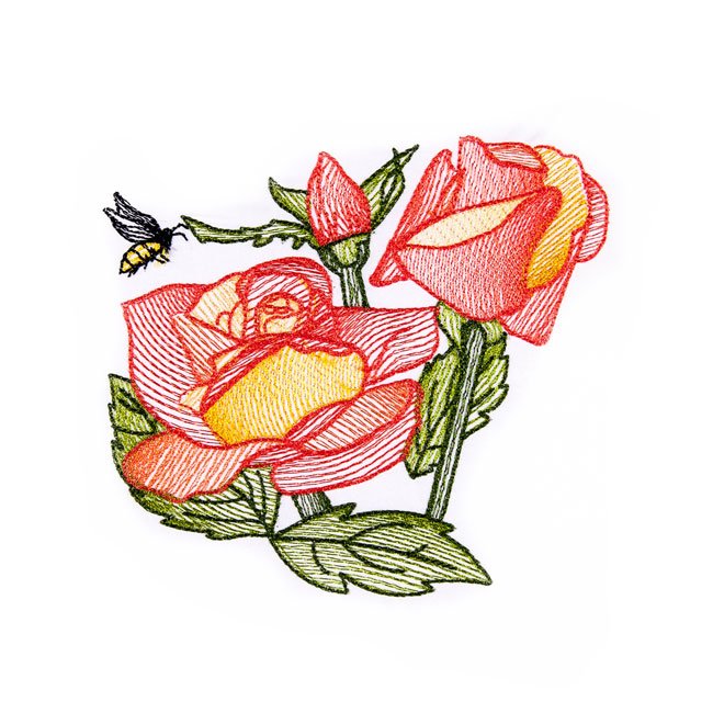 BFC1663 Delicate Roses