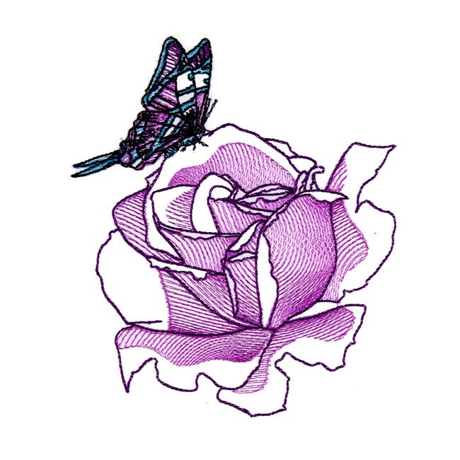 BFC1663 Delicate Roses