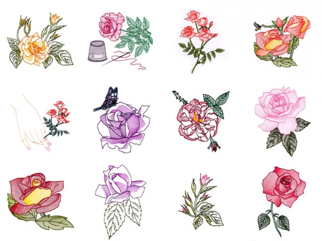 BFC1663 Delicate Roses