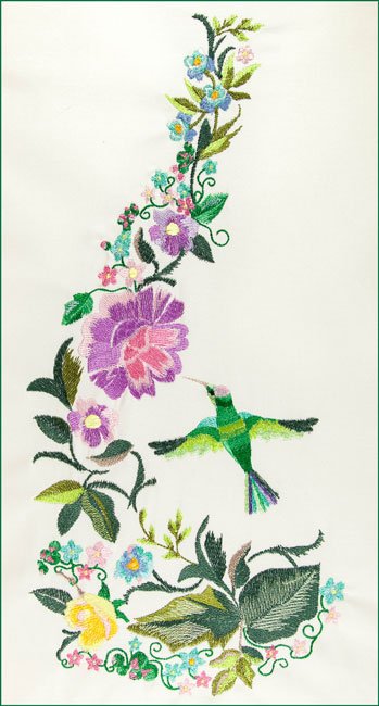 BFC1671 The Hummingbird in the Garden