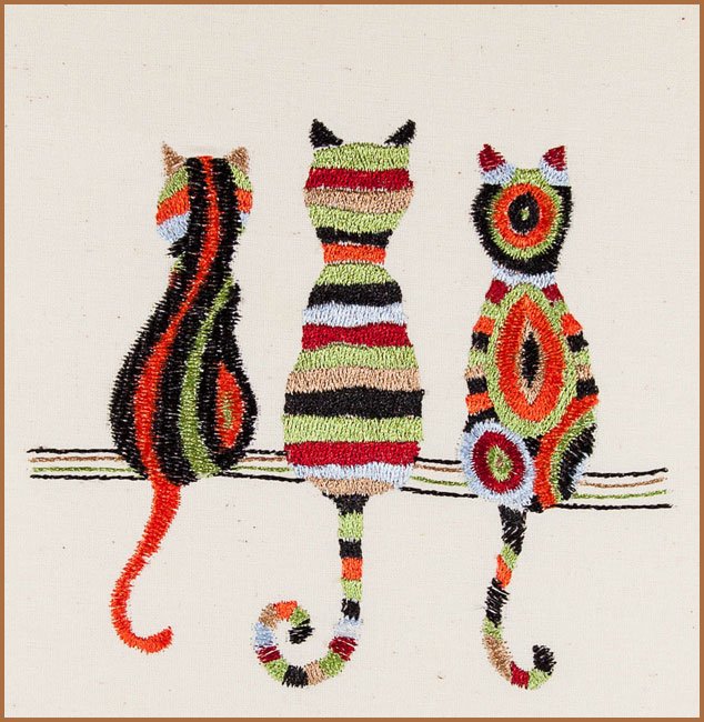 BFC1673 Slightly Tangled Folk Art