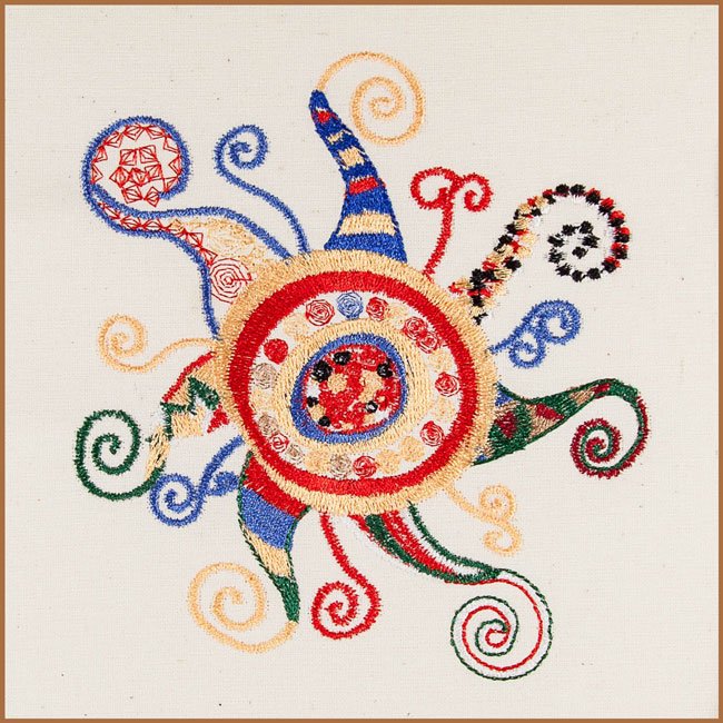 BFC1673 Slightly Tangled Folk Art