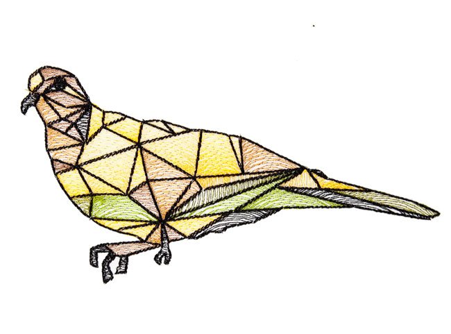 BFC1674 Stained Glass Birds