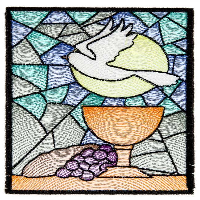 BFC1676 Stained Glass Quilt Squares- Peace