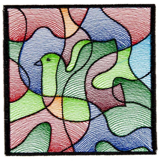 BFC1676 Stained Glass Quilt Squares- Peace