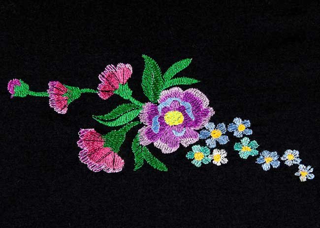 BFC1680 Unicorn and Flowers