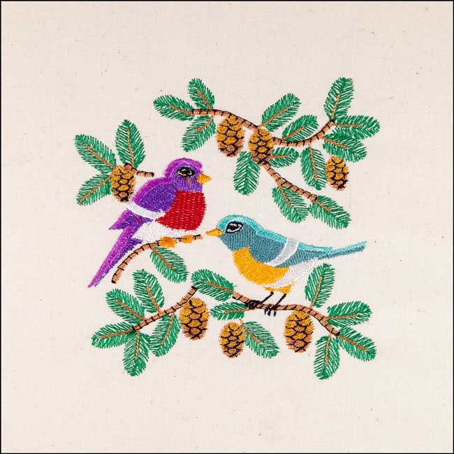 BFC1683 Colorful Ethnic Birds