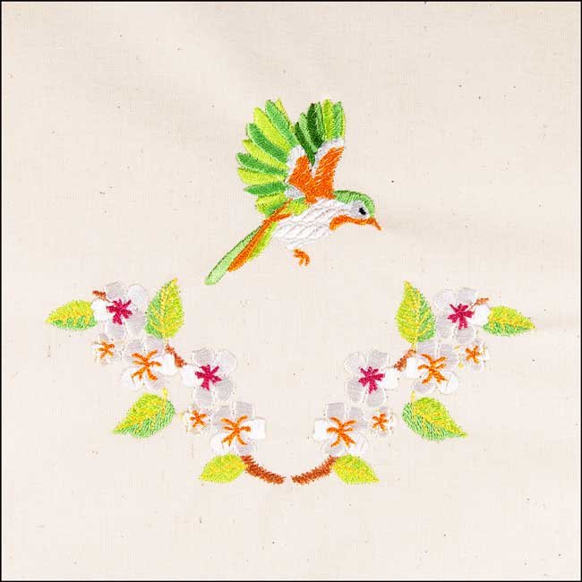 BFC1683 Colorful Ethnic Birds