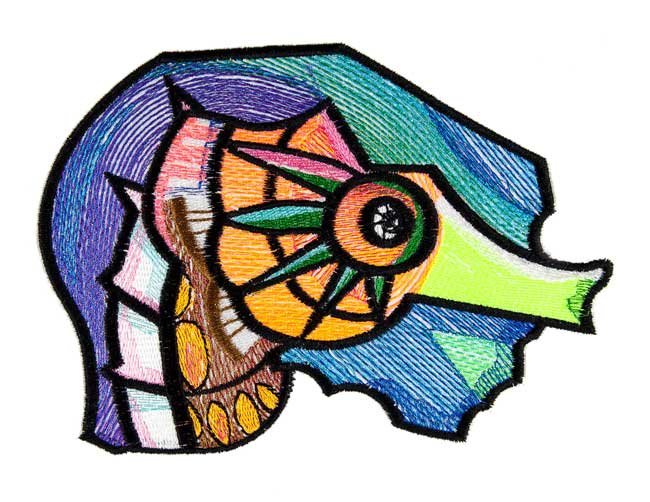 BFC1685 Ching Chou's Stained Glass Seahorse