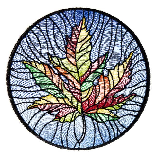 BFC1694 Stained Glass Autumn Quilt Circles