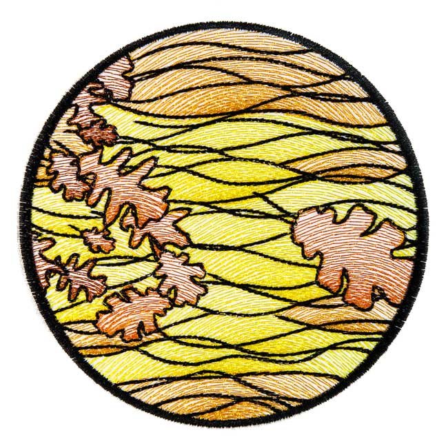BFC1694 Stained Glass Autumn Quilt Circles