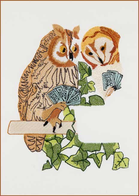 BFC1697 The Owl's Game of Cards