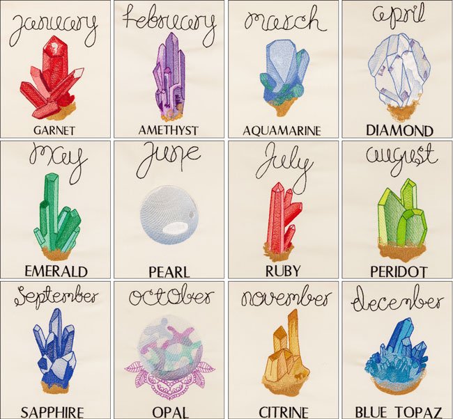 BFC1704 Birthstone Gems