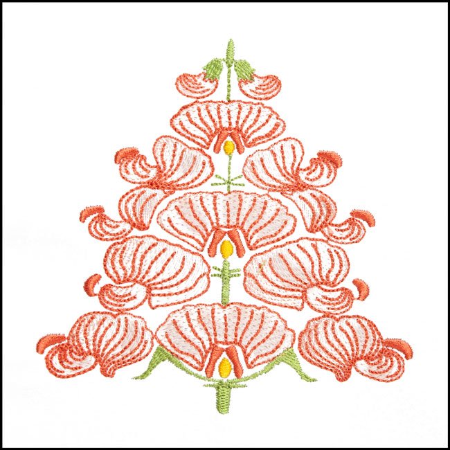 BFC1709 Art Nouveau Floral Quilt Blocks