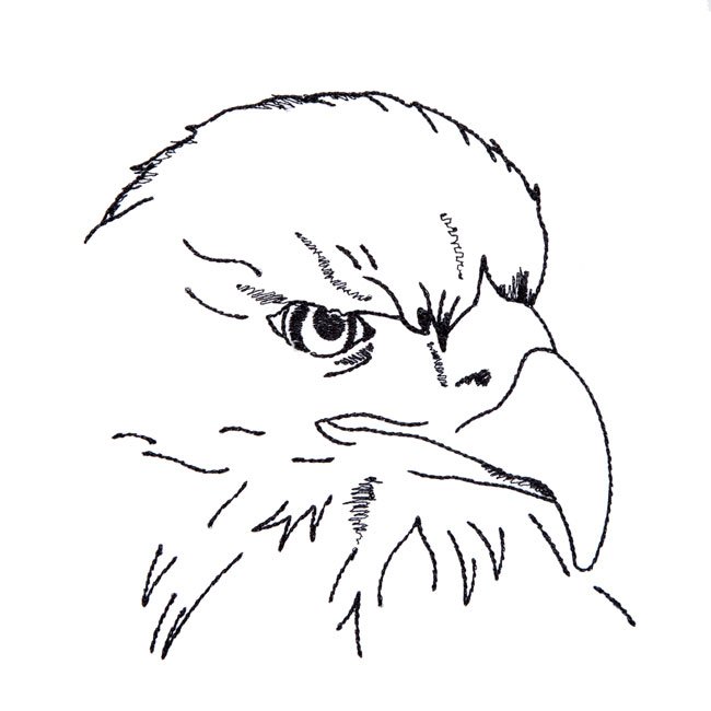 BFC1714 Blackwork Eagles