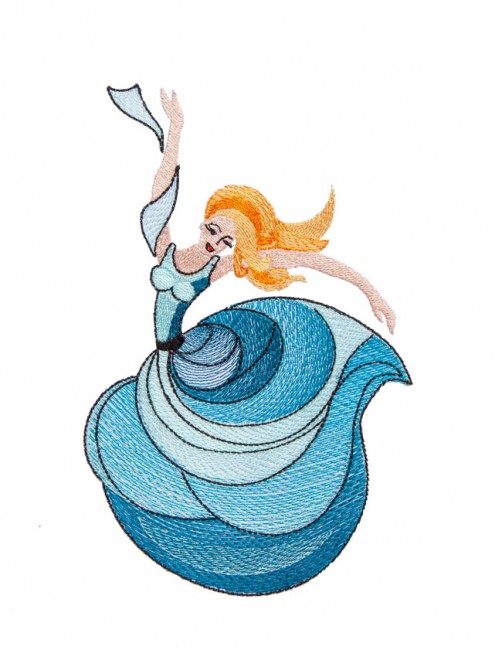 BFC1717 Applique or Not Dancing Ladies
