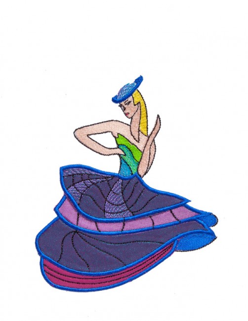 BFC1717 Applique or Not Dancing Ladies