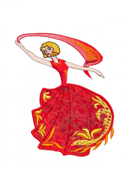 BFC1717 Applique or Not Dancing Ladies