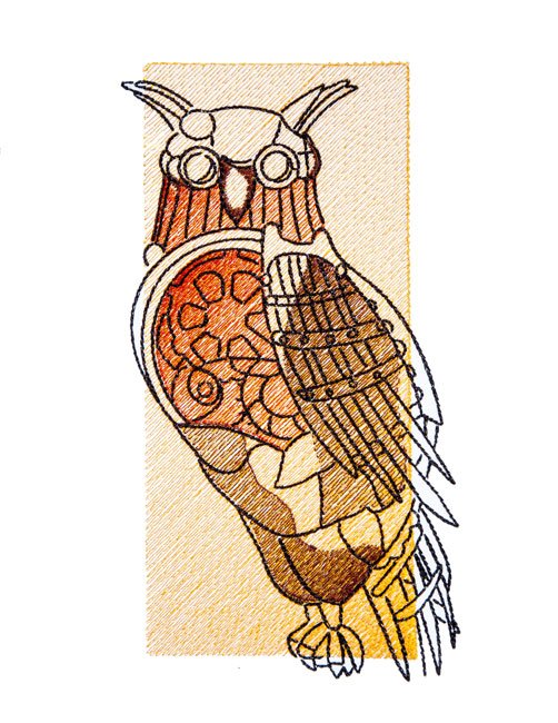 BFC1718 Steampunk Owls