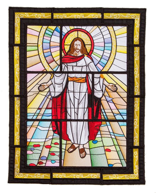 BFC1719 Stained Glass Christ is Risen