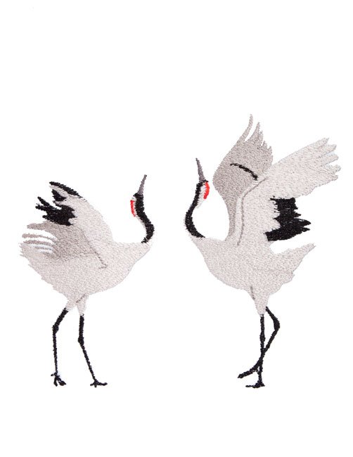 BFC1720 Cranes in an Asian style