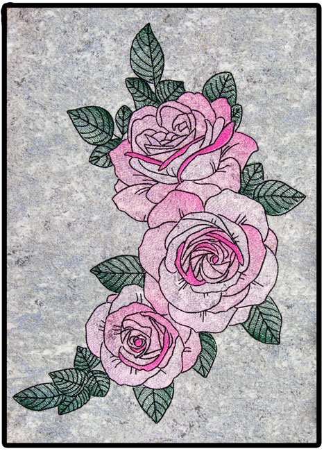 BFC1722 Large Decorative Roses