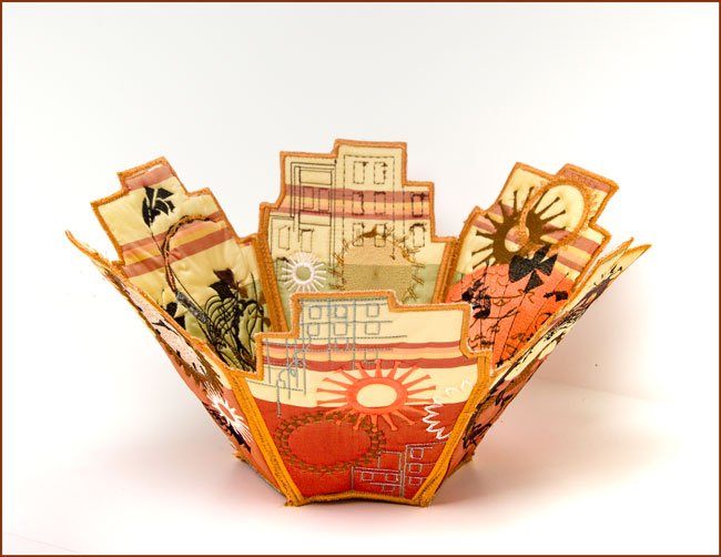 BFC1725 A Touch of Steampunk Fabric Bowl
