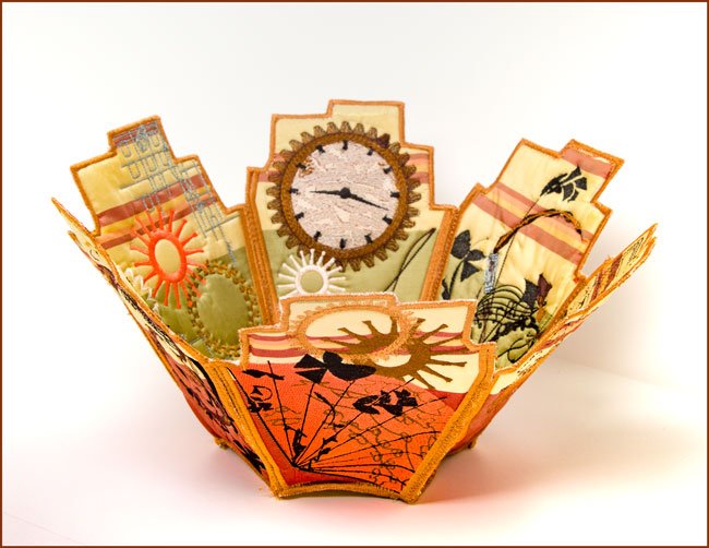 BFC1725 A Touch of Steampunk Fabric Bowl