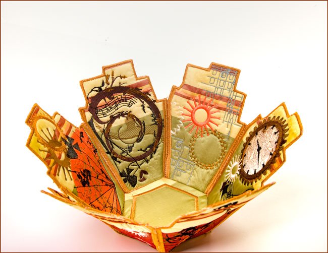 BFC1725 A Touch of Steampunk Fabric Bowl