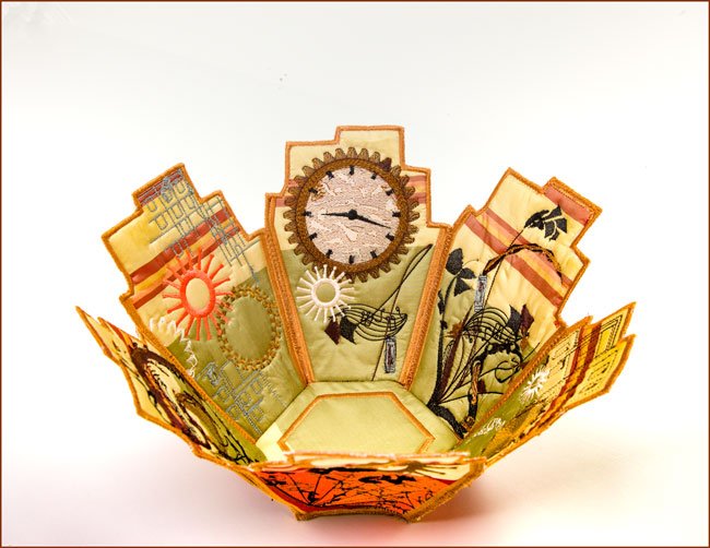BFC1725 A Touch of Steampunk Fabric Bowl