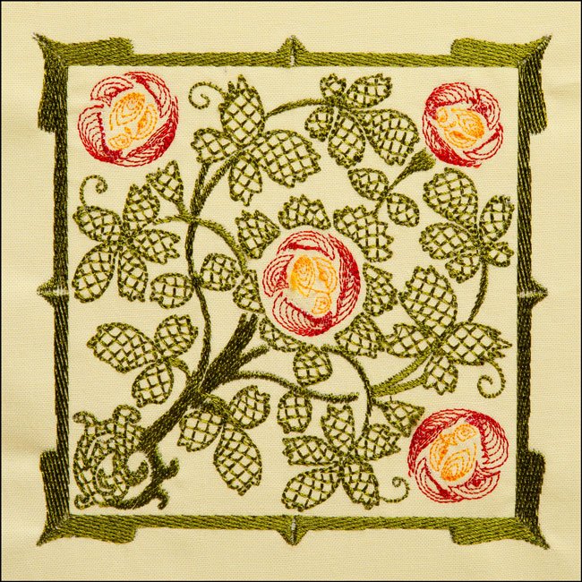 BFC1727 Elegant Art Nouveau Quilt Blocks