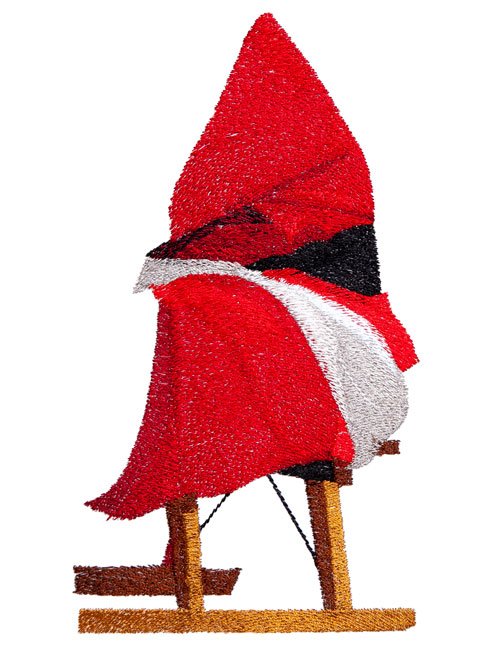 BFC1730 Large Santa in a Sled