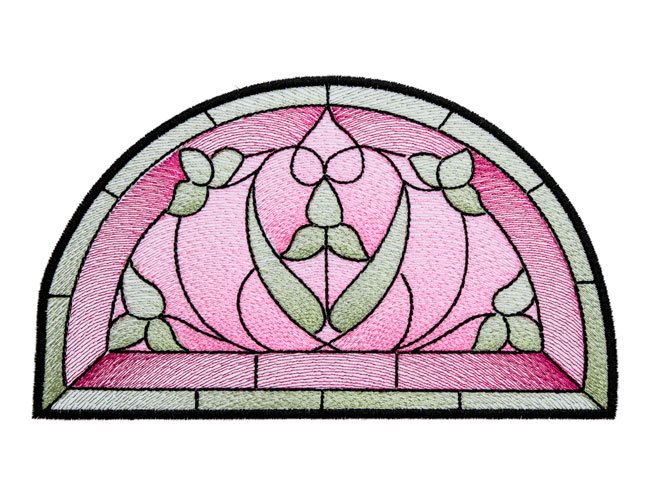 BFC1731 Stained Glass Semi Circles