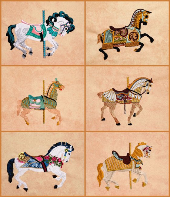 BFC1743 Carousel Horses