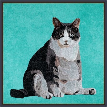 BFC1753 Large Seated Cat "Are you trying to tell me something"