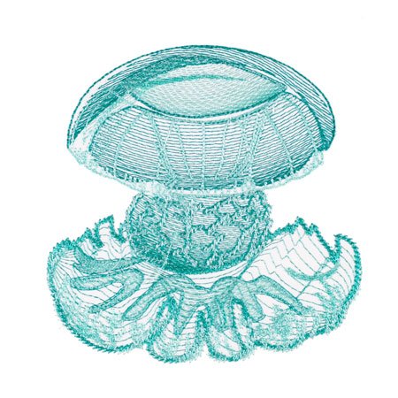 BFC1754 Ernst Haeckel's Ocean Quilt Blocks - 02