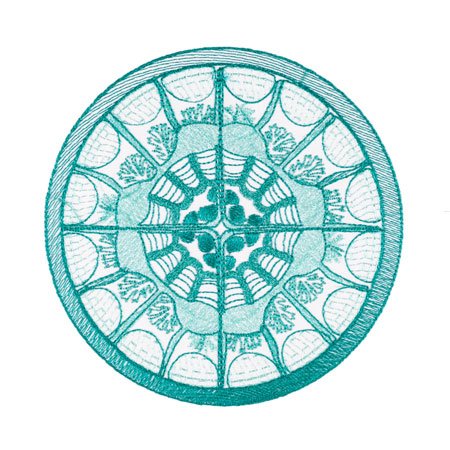 BFC1754 Ernst Haeckel's Ocean Quilt Blocks