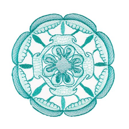 BFC1754 Ernst Haeckel's Ocean Quilt Blocks - 12