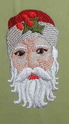 BFC0175 Victorian Santa Wreath