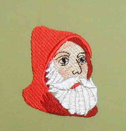BFC0175 Victorian Santa Wreath