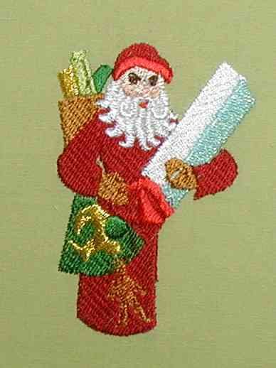 BFC0175 Victorian Santa Wreath