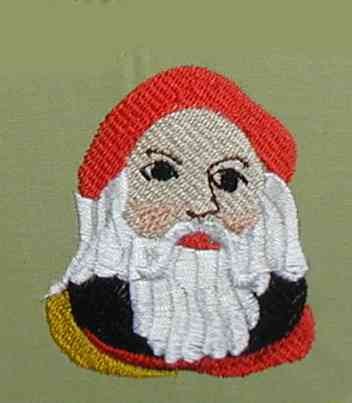 BFC0175 Victorian Santa Wreath