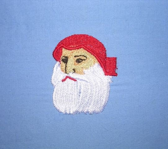 BFC0175 Victorian Santa Wreath
